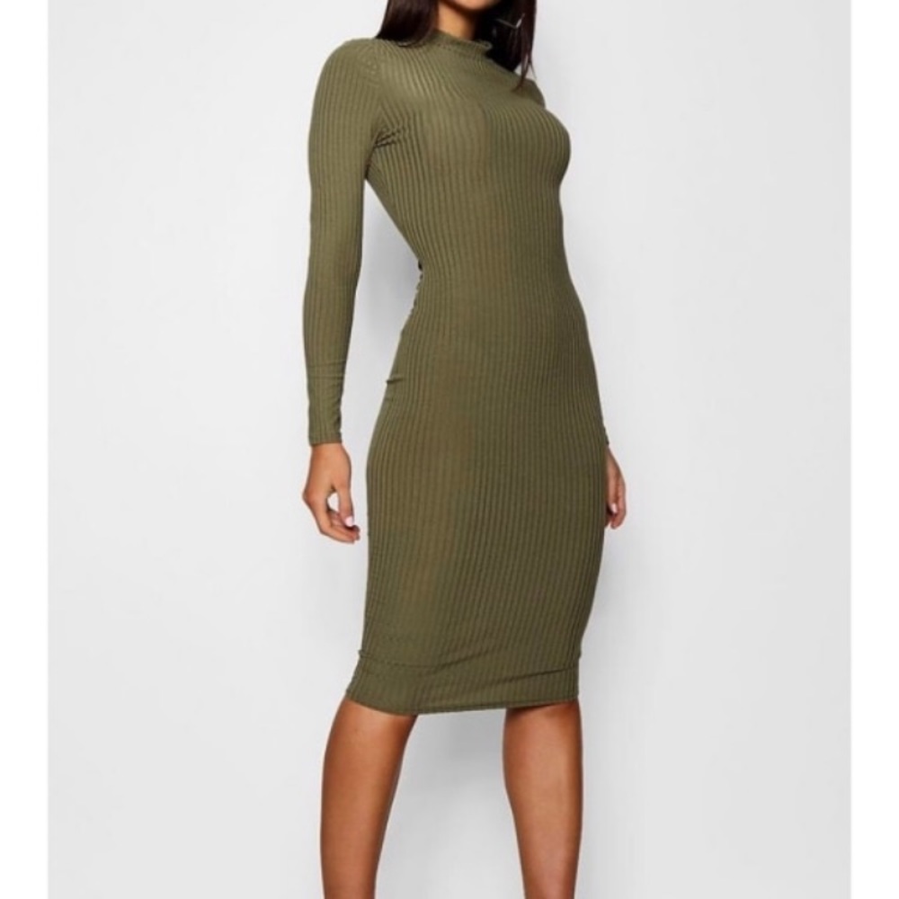 Boohoo High Neck Dress